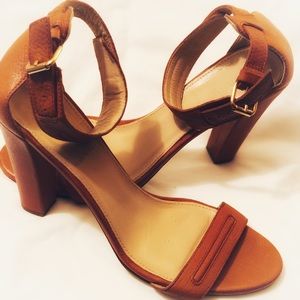J. Crew Italian leather High Heeled sandals.